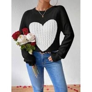 Maison Mascallier Women's Long Sleeve Pullover Knit Sweater